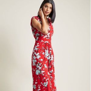 Feeling Serene Maxi Dress in Ruby Red